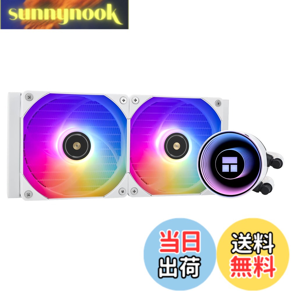 【貨物輸送無料】Thermalright Frozen Notte 240 水冷中央処理装置空調設備、240黒いこと中央処理装置空調設備操作手順、