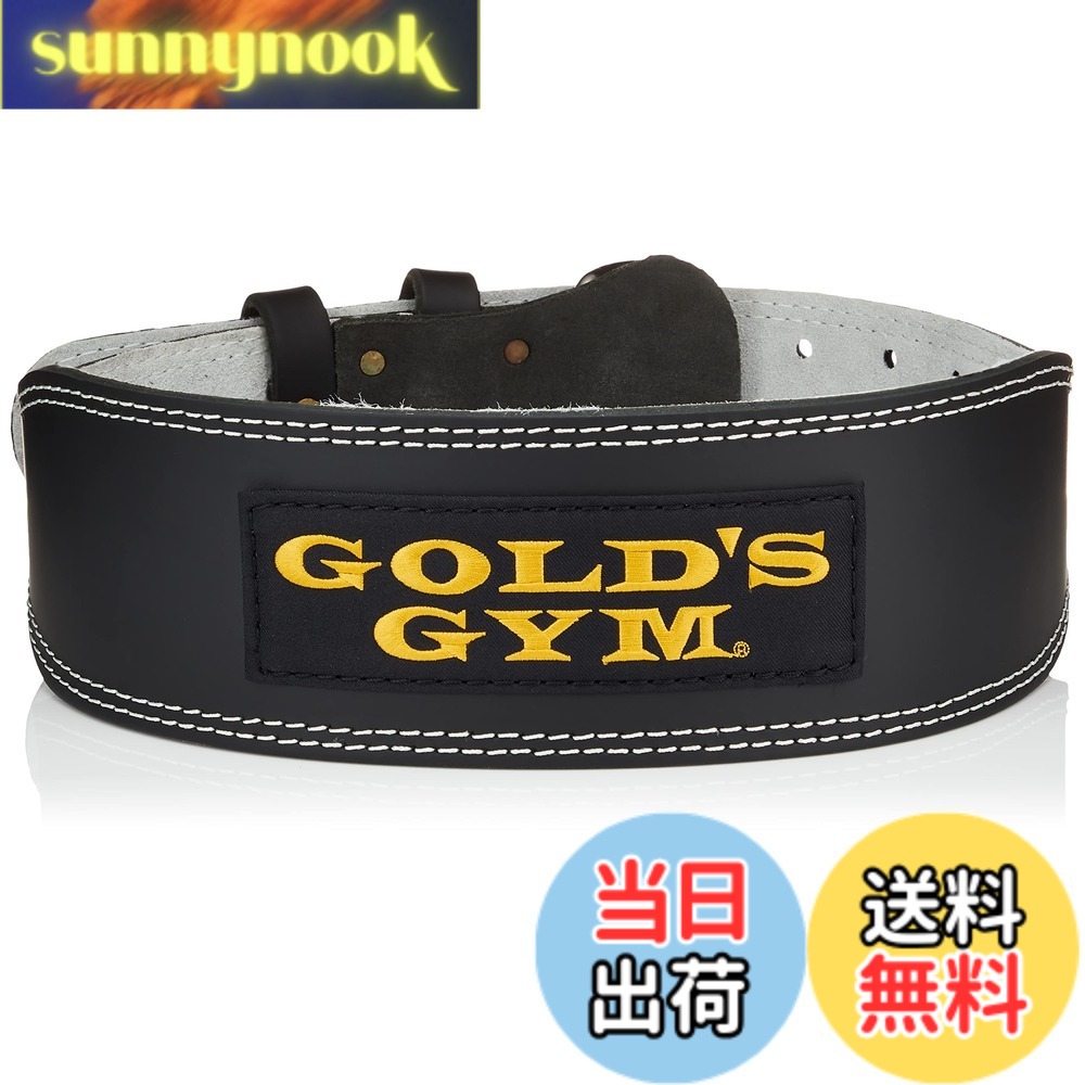 【貨物輸送無料】ゴールド体育館(GOLD\u0027S GYM) 定番一般受け! 高甚だしいのトレーニングレザーベルト 未経験者~上級者 体幹腹圧の釣りあい、疵ぐち押しとどめるに! スクアット デッド昇降機 G3368 BK 色：黒いこと、大きさ：XL 酉の方角引き合い95~105糎