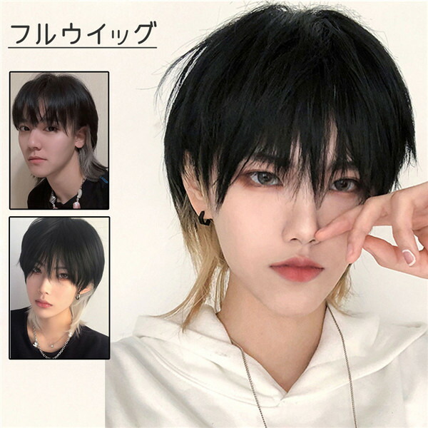 フルウィッグ メンズ 短髪 インナーカラー かつら ウィッグ 自然 ショートウィッグ ショートヘア 前髪あり コスプレ 男装 おしゃれ ナチュラル かっこいい 可愛い ショート 耐熱ウィッグ 茶髪 小顔効果抜群 コスチューム 文化祭 学園祭 イベント 韓国風 Dp129d4d4w9 代引
