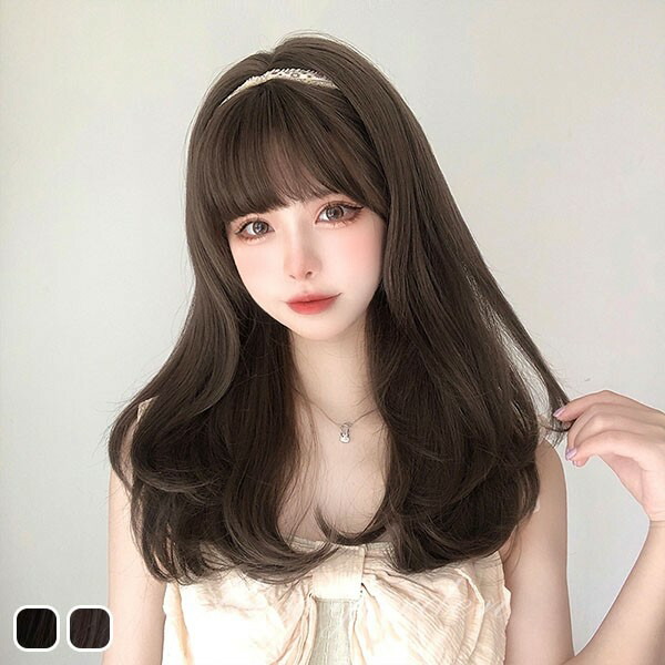 5点　ウィッグ かつら フルウィッグ ロング 長い髪 巻き髪 前髪 小顔効果 Amazon.co.jp: ウィッグ かつら フルウィッグ ロング ウェーブ