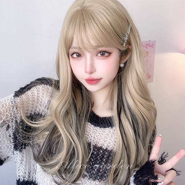 楽天市場】ウィッグ メッシュ レディース フルウィッグ ロング 金髪