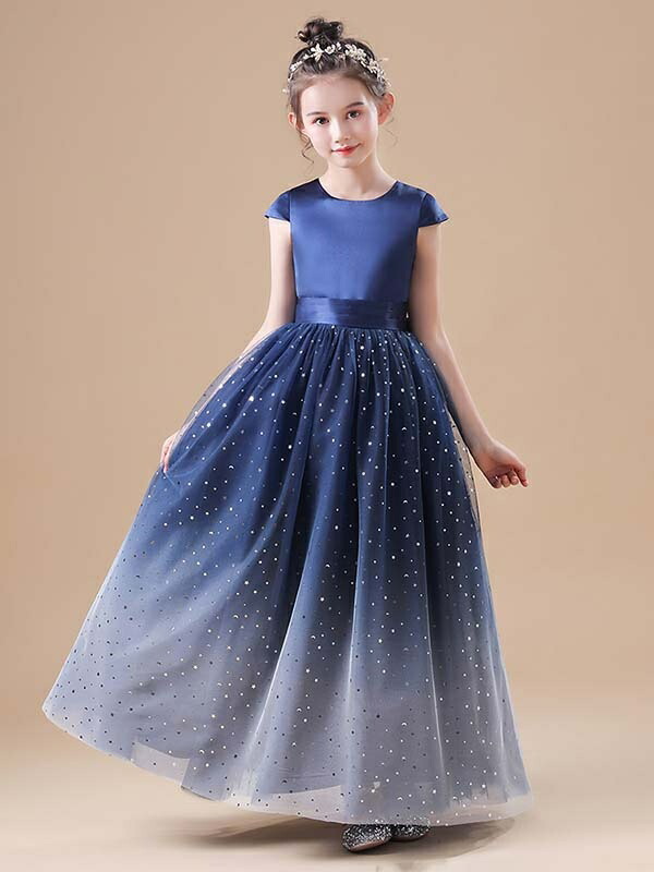 ピアノ発表会ドレスロング丈キッズドレスファスナー子供ドレスワンピースお姫様着やせ上品エレガント女の子結婚式子供フォーマルキッズドレス110/120/130/140/150/160dw038zezed4/代引き不可