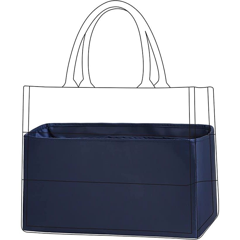 バッグインナーバッグ　バッグインバッグ　インナーバッグ　高級絹　高級サテン　トートバッグ用DIORBooktote Bags対応 バッグ 内部 底 汚れ防止 PaBin