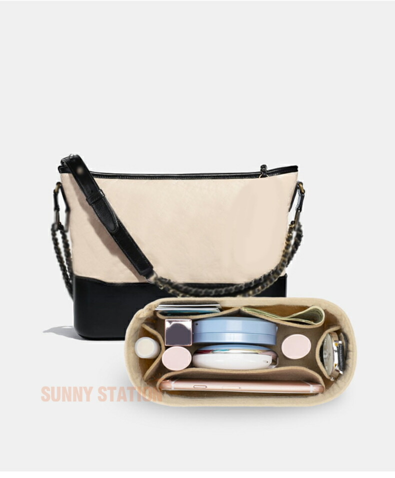 バッグインバッグ シャネル Chanel 対応 軽量 自立 インナーバッグ チャック付き 小さめ 大きめ バッグの中 整理 整頓 通勤 旅行バッグ バッグ 内部 底 汚れ防止 PaBin
