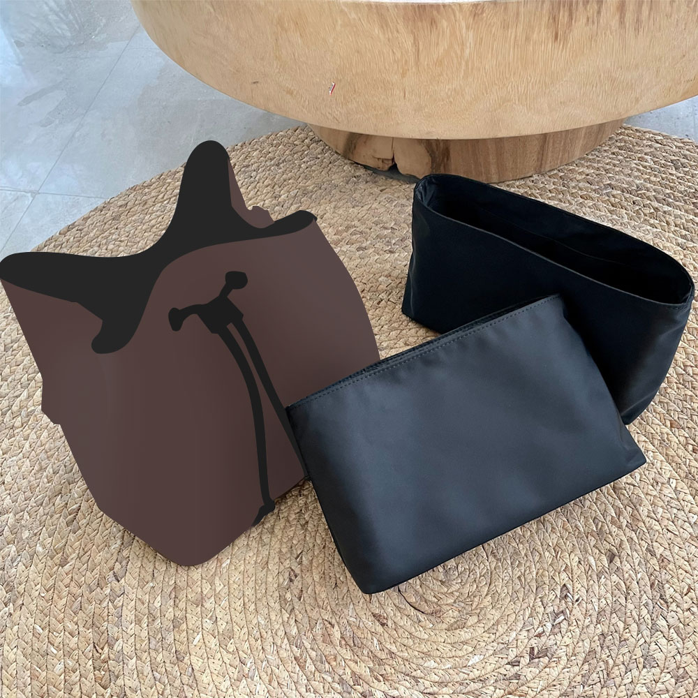 バッグインバッグ Lv Neonoe対応 ナイロン軽量 自立 インナーバッグ チャック付き 小さめ 大きめ バッグの中 整理 整頓 通勤 旅行バッグ 防水 水洗可能 バッグ 内部 底 汚れ防止 ROBEE