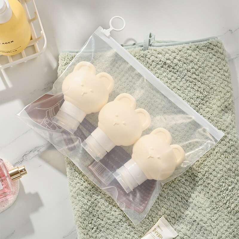 楽天市場】3個セット クマ トラベルボトルトラベルセット シリコン製