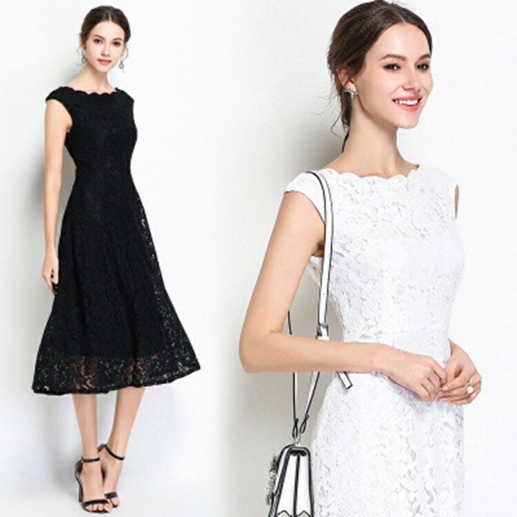 楽天市場 パーティードレス ワンピース レディース ドレス 夏 ミディアム丈 パーティドレス 夏 着痩せ ノースリーブ レース セクシー タイト ワンピース フファション カジュアル 大人 上品 二次会 結婚式 Sunone Shop