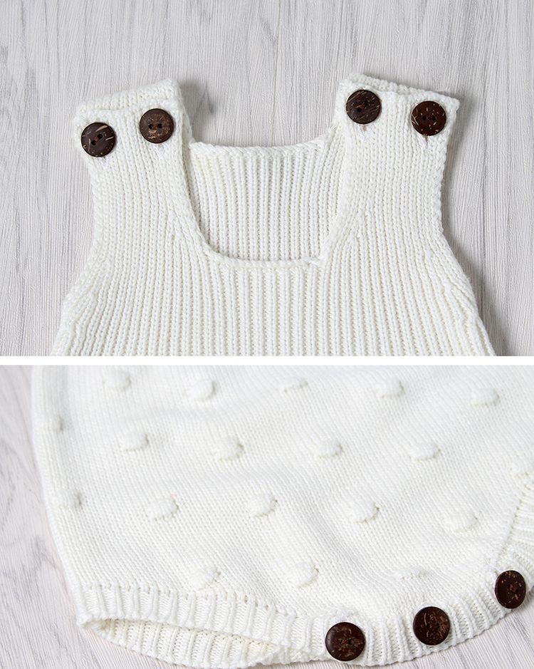 楽天市場 韓国子供服 ベビー服 ベビーロンパース ベビーオールインワン ニット サロペット 水玉柄 無地 女の子 シンプル 60cm 70cm 80cm 90cm Sunone Shop