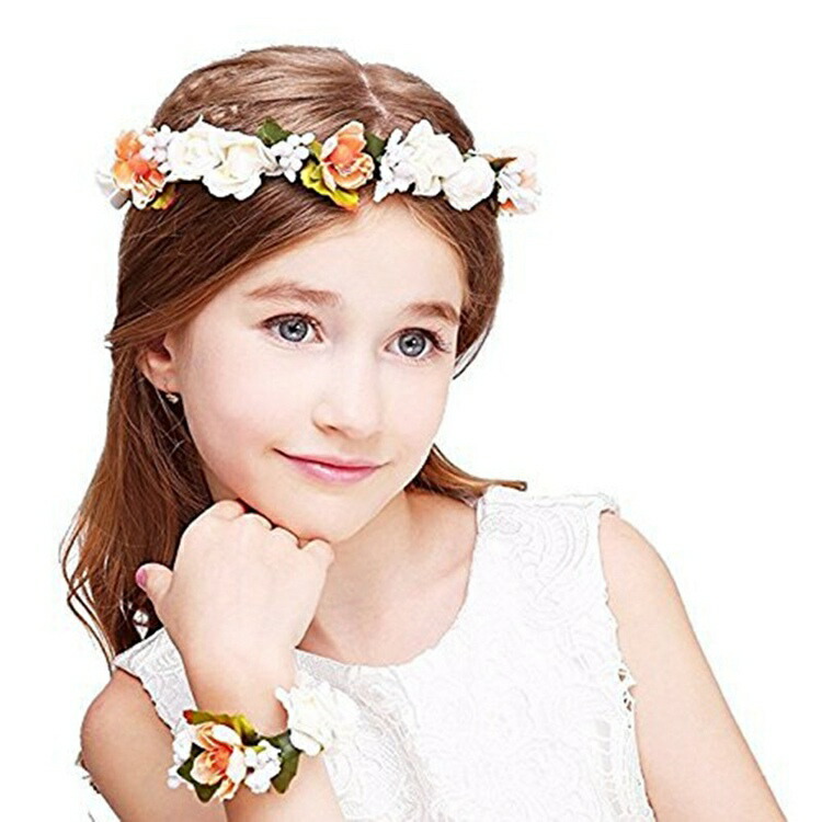 楽天市場 子供髪飾り キッズ 発表会 バレエ 入学式 華やかな花 カチューシャ 花冠 花かんむり ヘッドドレス 結婚式 髪飾り 花嫁 お花の冠 Sunone Shop