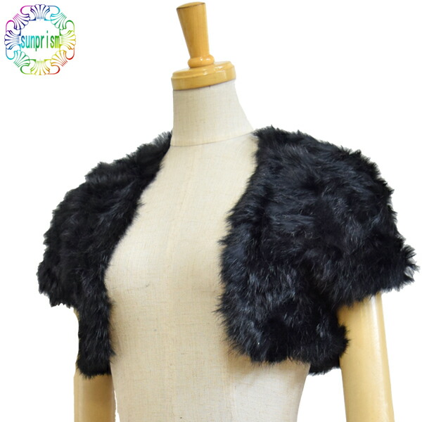 楽天市場】ラビットファーボレロ（ライトベージュ）セレブなリアル