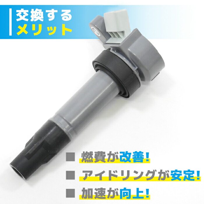 ダイハツミラジーノL650Sイグニッションコイル1本半年保証純正同等品19070-97207互換品スパークプラグ