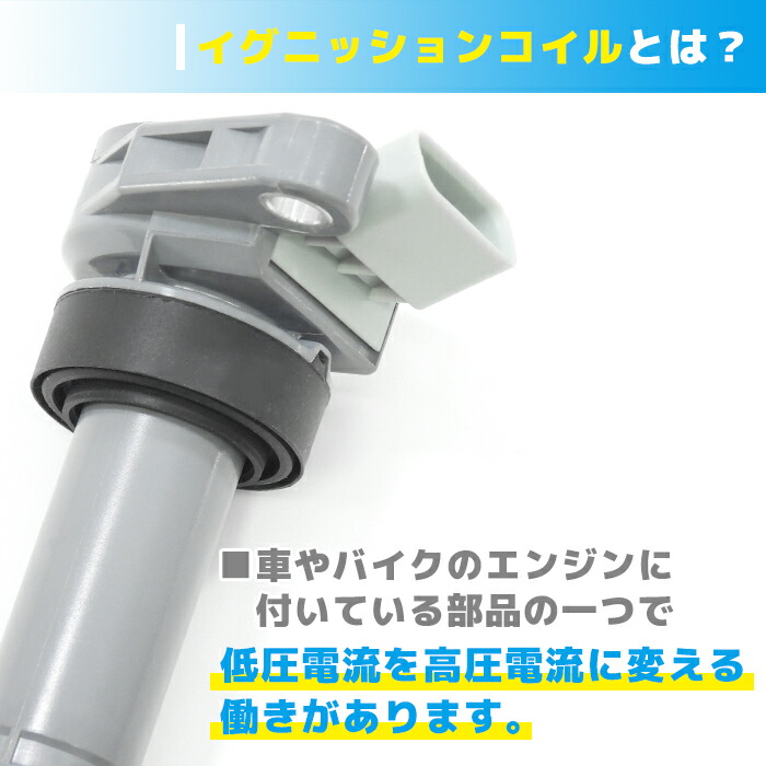 ダイハツミラジーノL650Sイグニッションコイル1本半年保証純正同等品19070-97207互換品スパークプラグ