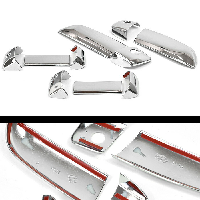 ハイエース200系メッキドアハンドルカバーVer，1ABS製