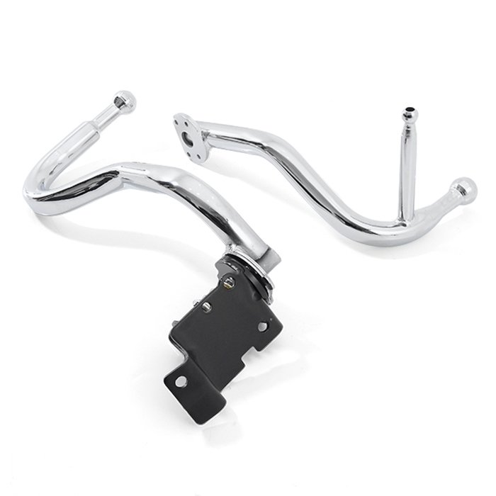 いすゞ07エルフ標準ローキャブ用メッキミラーステー右手動左電動左右セットサイドミラーアームトラックミラーステー外装カスタムパーツデコトラメッキパーツ