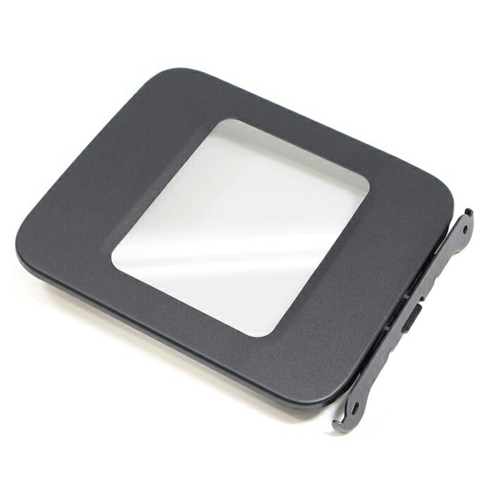 日産キャラバンE26クリアフューエルリッドカバーブラック交換式新品ガソリンタンク給油口カバー透明蓋外装カスタムパーツNV350キャラバン前期後期E261型2型3型