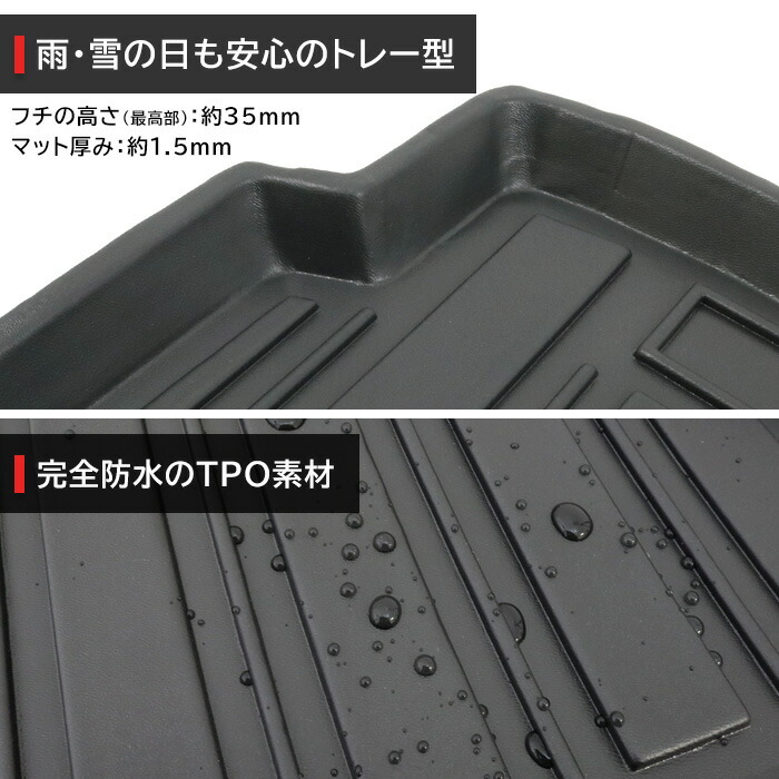 スズキジムニーノマドJC74W3Dラゲッジマット新品5ドア防水防汚立体トレーTPO素材ゴム1P荷室荷台トランク内装カスタムパーツ