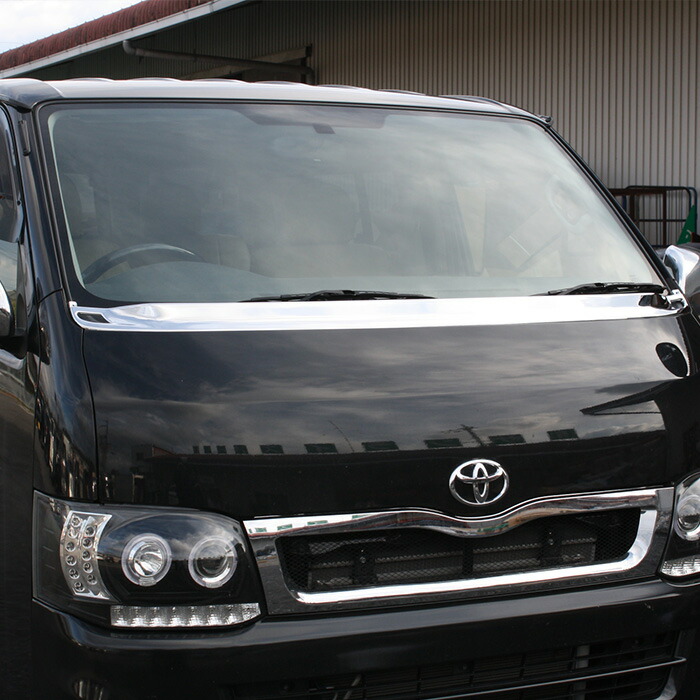 楽天市場 0系 ハイエース 1型 2型 3型 4型 標準車用 オプションタイプ メッキ ワイパーパネル Auto Parts Sunrise