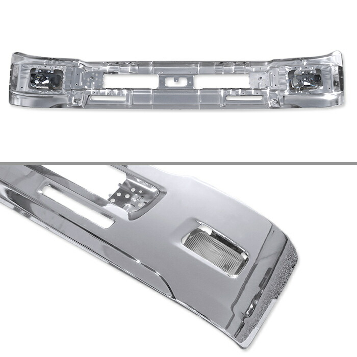 いすゞ4トン07フォワードワイド車メッキフロントバンパーエアーダム一体型380H&フォグセット