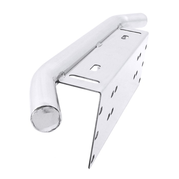 汎用メッキナンバープレートガードパイプバンパーステンレス製ジムニーランクルサーフプラドフォグステー付ブッシュバー車カスタムカスタムパーツパーツカー用品車用品カーパーツ