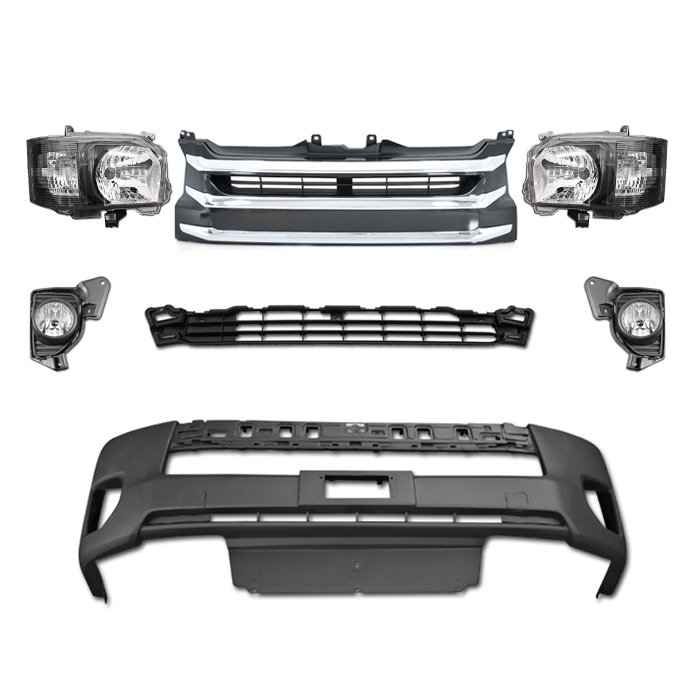 kkkh⭐︎ハイエース6型ナロー⭐︎純正フロントバンパーフォグ付 kkkh