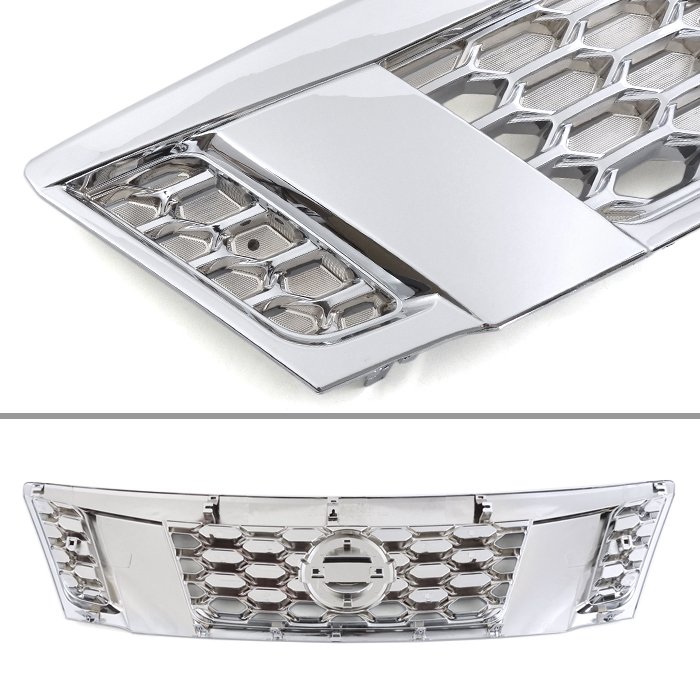 日産NV350キャラバン前期E26純正タイプオールメッキグリル修理補修パーツ外装カスタムパーツE261型