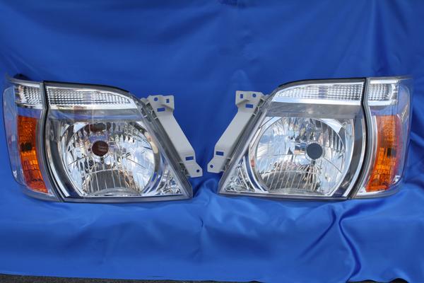 E25キャラバン後期オールメッキグリル&ヘッドライトコーナーレンズセット