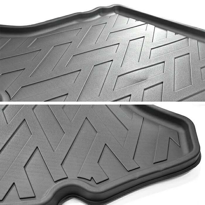 50系プリウス前期後期スペアタイヤ有り車用3Dラゲッジマットトランクマット防水防汚TPO素材ブラック1P