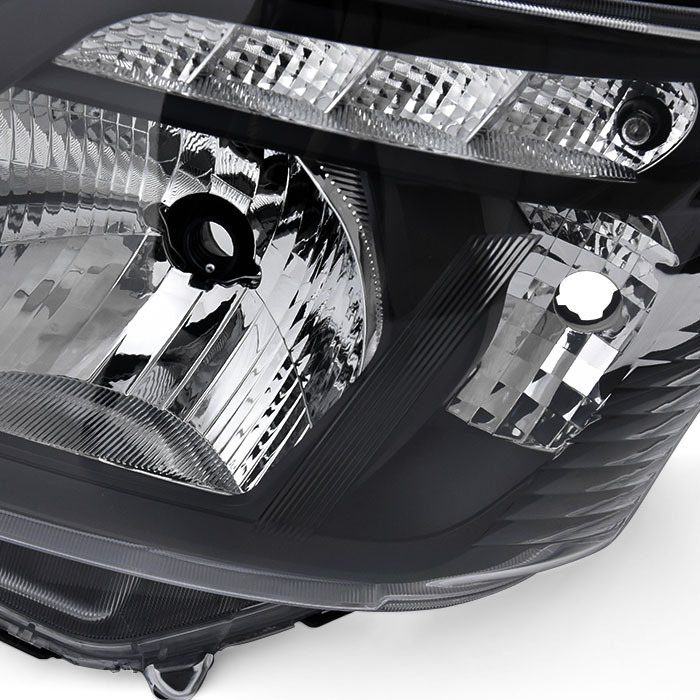 日産NV350キャラバン後期E26純正タイプインナーブラックヘッドライト左右セットオートレベライザー機能付きハロゲン車用外装カスタムパーツ修理補修パーツE262型