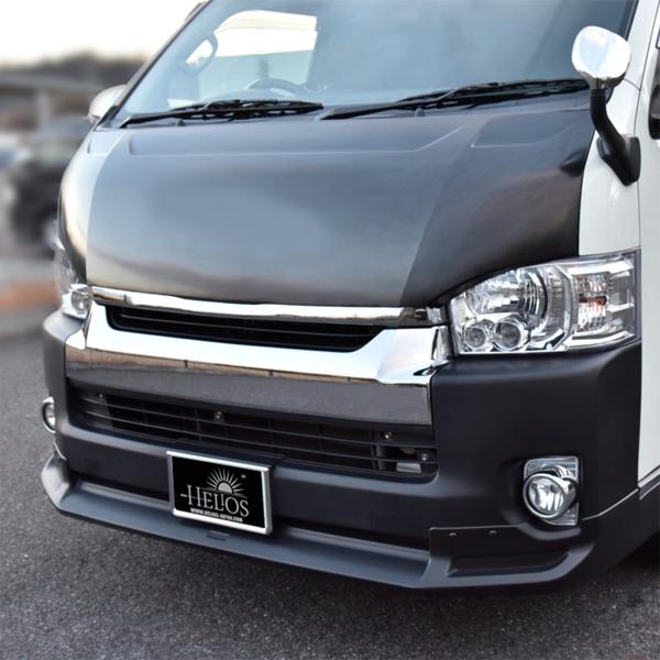 色選択 200系 ハイエース ワイド バッドフェイス ボンネット 塗装品 アイアン HELIOS 外装 カスタムパーツ トヨタ 1型 2型 3型 4型 5型 6型 7型 8型 9型
