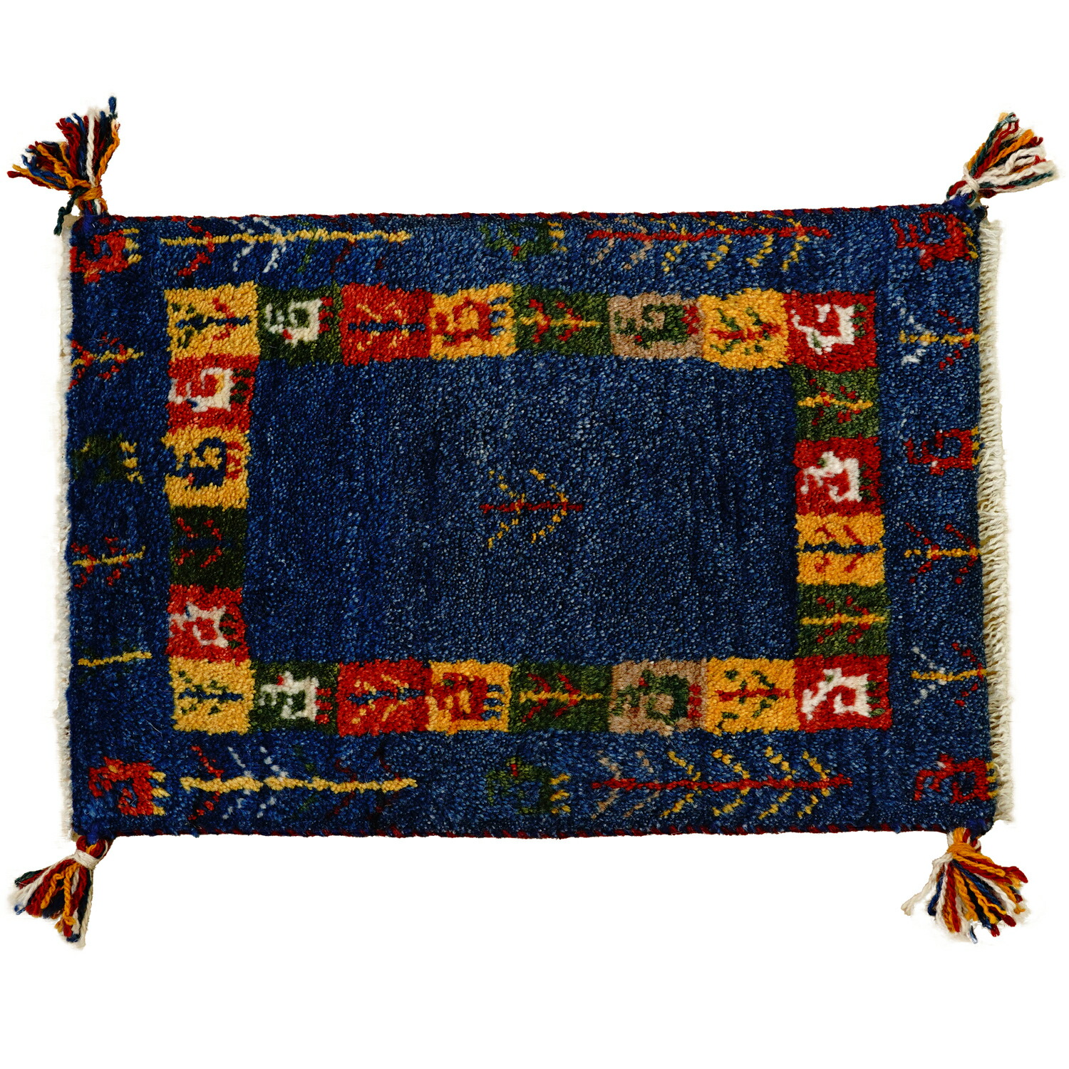 [50％OFFクーポン] ギャッベ 約40×60cm 1点限り GABBEH nn10162 イラン直輸入 ギャッベ 1点限り GABBEH ラグ 絨毯 ペルシャ絨毯 北欧 厚手 マット ウール100% 手織り 送料無料 19,225円