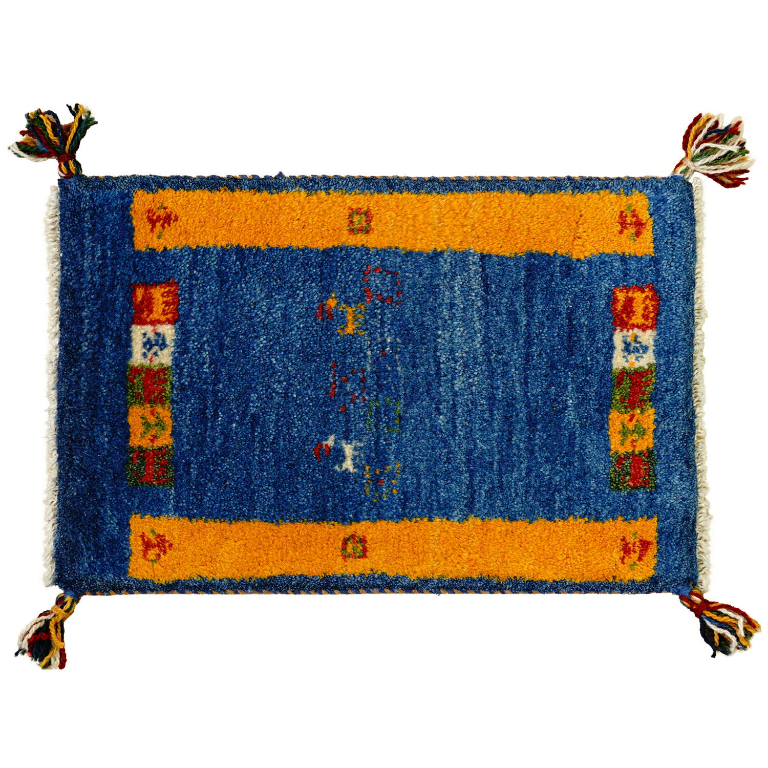 [50％OFFクーポン] ギャッベ 約40×60cm 1点限り GABBEH nn11665 イラン直輸入 ギャッベ 1点限り GABBEH ラグ 絨毯 ペルシャ絨毯 北欧 厚手 マット ウール100% 手織り 送料無料