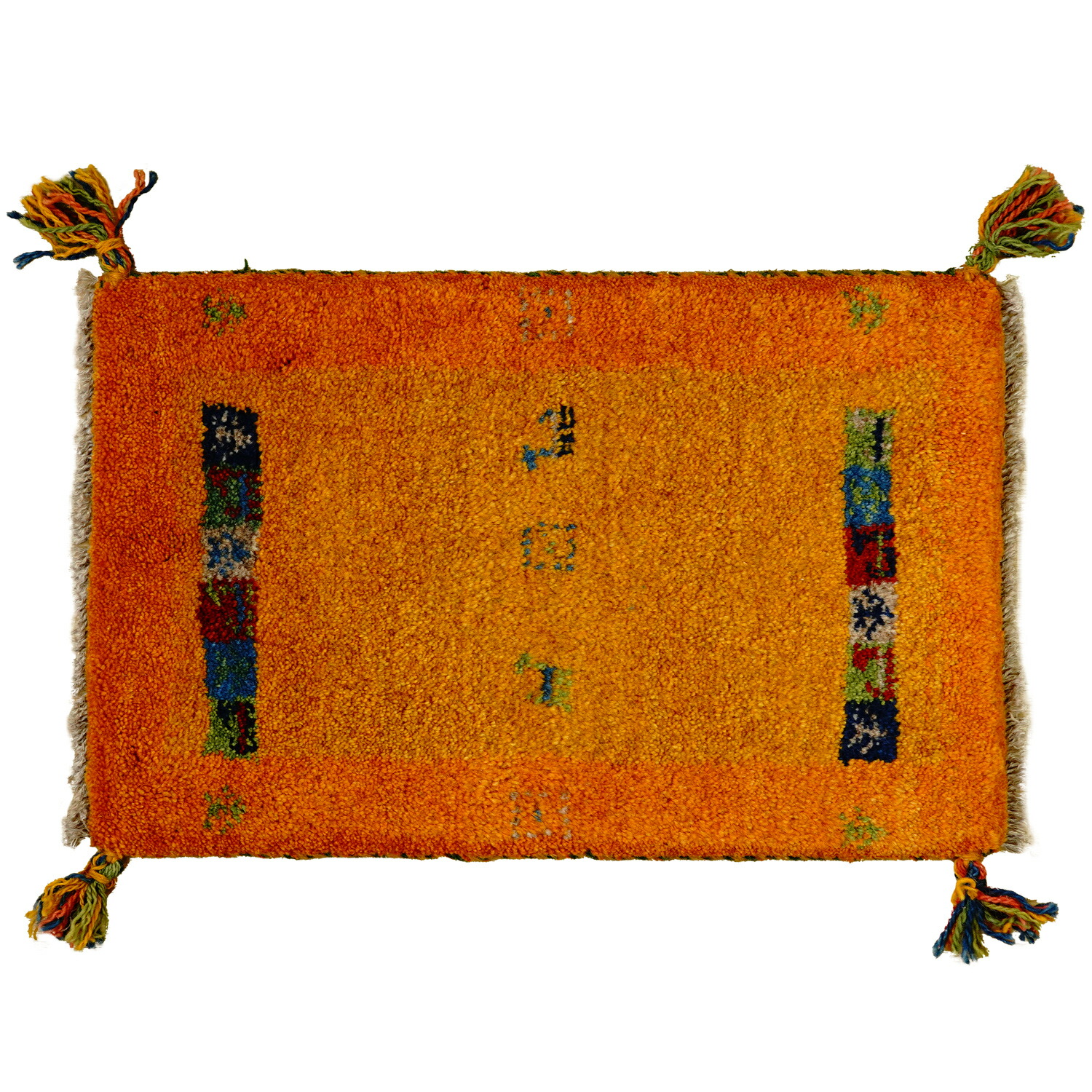 [50％OFFクーポン] ギャッベ 約40×60cm 1点限り GABBEH nn18454 イラン直輸入 ギャッベ 1点限り GABBEH ラグ 絨毯 ペルシャ絨毯 北欧 厚手 マット ウール100% 手織り 送料無料