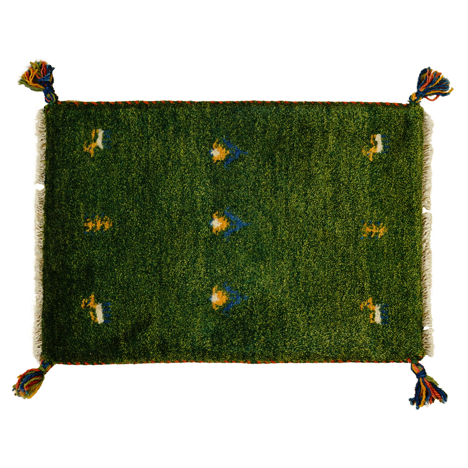 [50％OFFクーポン] ギャッベ 約40×60cm 1点限り GABBEH nn18704 イラン直輸入 ギャッベ 1点限り GABBEH ラグ 絨毯 ペルシャ絨毯 北欧 厚手 マット ウール100% 手織り 送料無料