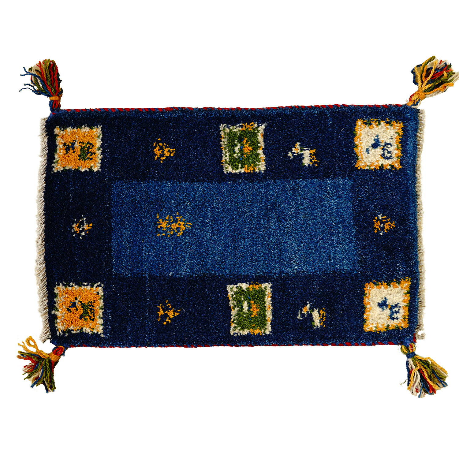 [50％OFFクーポン] ギャッベ 約40×60cm 1点限り GABBEH nn1878イラン直輸入 ギャッベ 1点限り GABBEH ラグ 絨毯 ペルシャ絨毯 北欧 厚手 マット ウール100% 手織り 送料無料 18,706円
