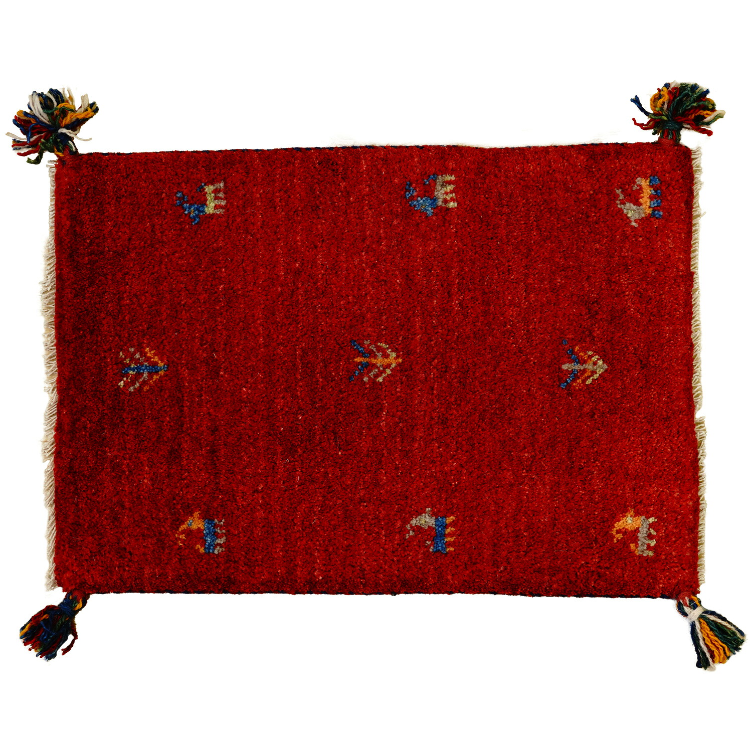 [50％OFFクーポン] ギャッベ 約40×60cm 1点限り GABBEH sk8787 イラン直輸入 ギャッベ 1点限り GABBEH ラグ 絨毯 ペルシャ絨毯 北欧 厚手 マット ウール100% 手織り 送料無料