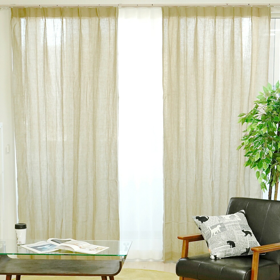 送料無料 陽が入る オーダーカーテン コットン リネン 綿麻カーテン 1枚入 幅 101 150cm 丈 30 250cm 綿 麻素材 透ける 非遮光 シンプル ナチュラル ワンタック 光を取り込む タッセル付 新作商品 New Zaviaerp Com