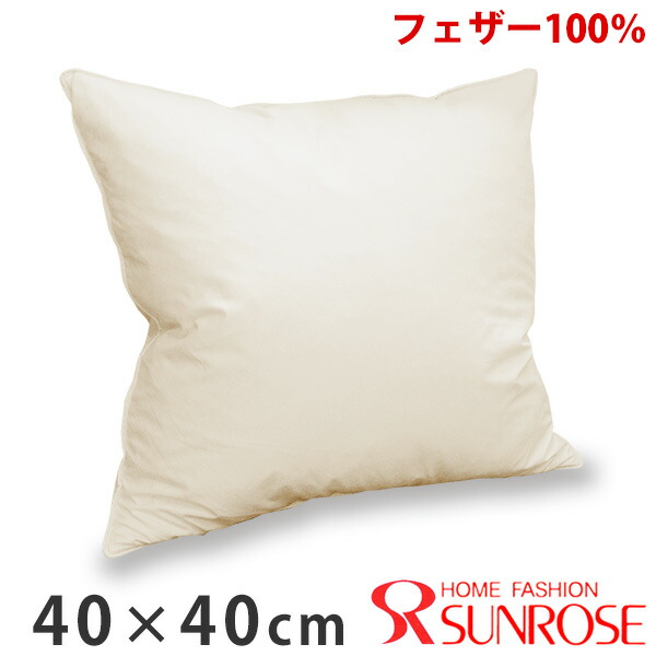 楽天市場】スモールフェザー ヌードクッション 60×60 羽毛 クッション