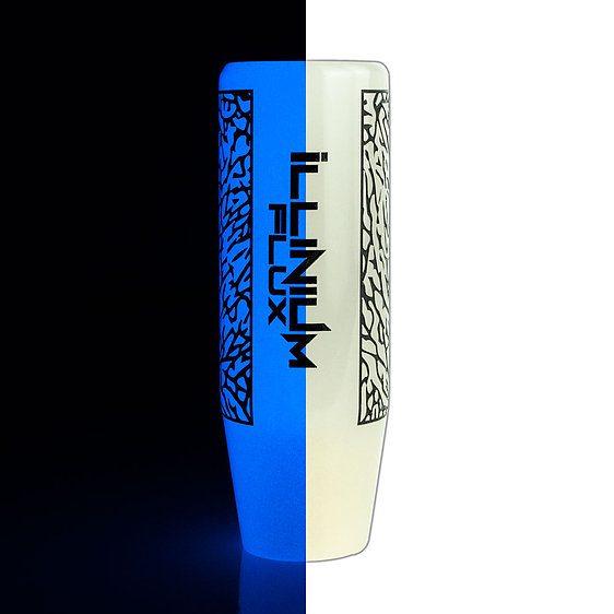 ILLINIUM FLUX　 Blue GITD Shift Knob グレー 蛍光 ブルー USDM JDM イリニウムフレックス　シフトノブ　 8x1.25 10x1.25 10x1.5 12x1.25 12x1.5 12x1.75