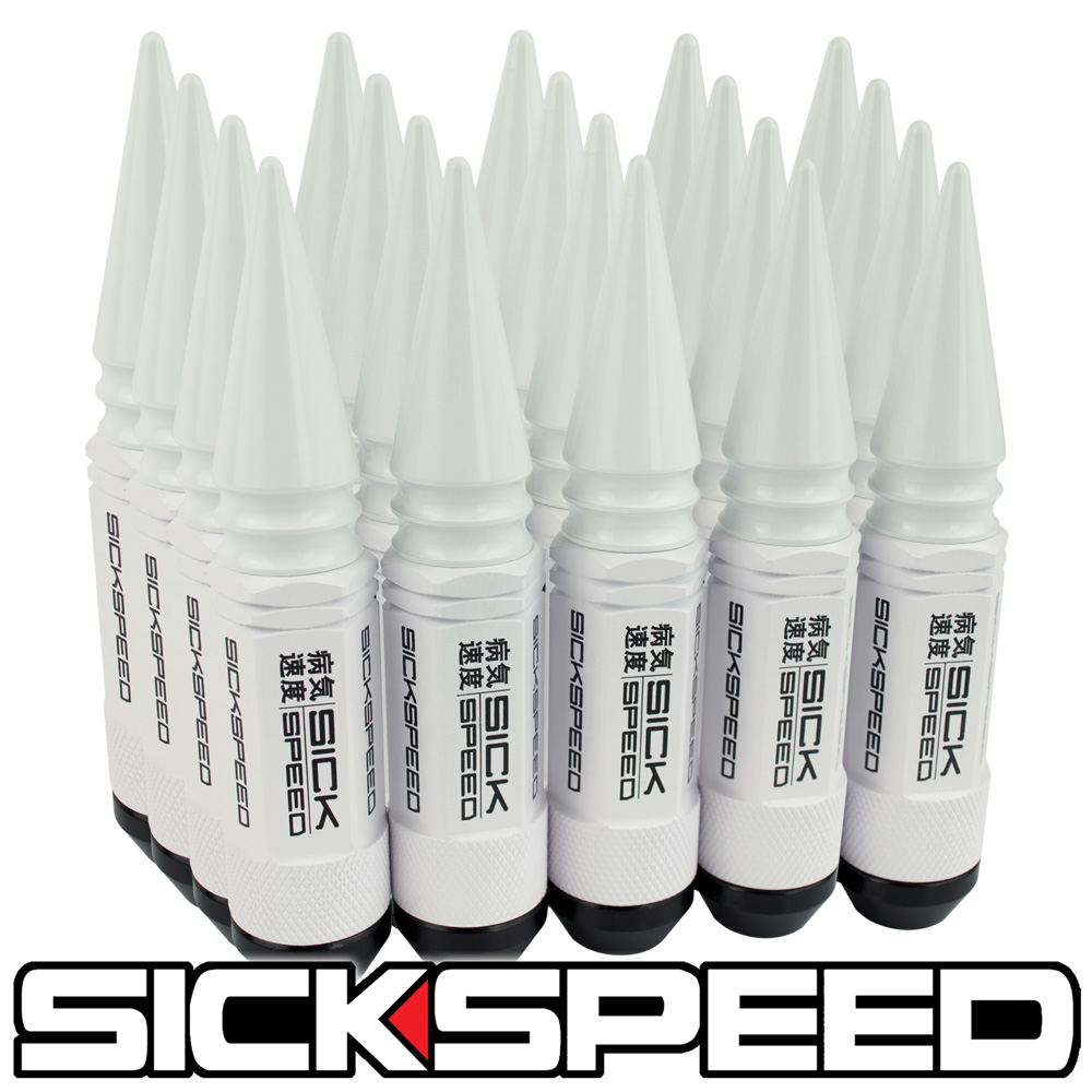 SICKSPEED 3Pハイブリッドナット ショートタイプ ホワイト 20本 108ｍｍ スパイクナット スチールナット アルミナット ホイールナット  3分割 シックスピード 12x1.5 12x1.25 12x1 2 14x1.5 【86%OFF!】