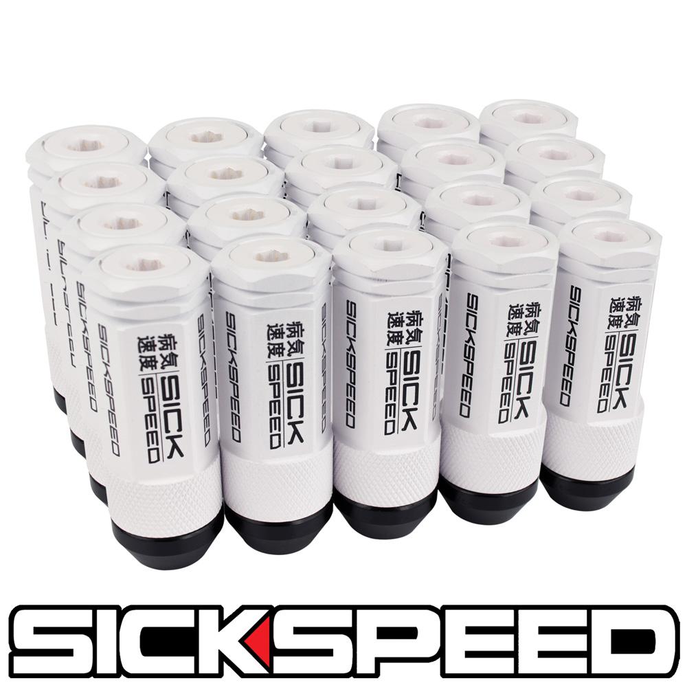 楽天市場】SICKSPEED 3Pハイブリッドナット ロングタイプ ホワイト 20本 80ｍｍ キャップナット スチールナット アルミナット ホイール ナット 3分割 シックスピード 12x1.5 12x1.25 12x1/2 14x1.5 : SUNSET USDMパーツ 楽天市場店