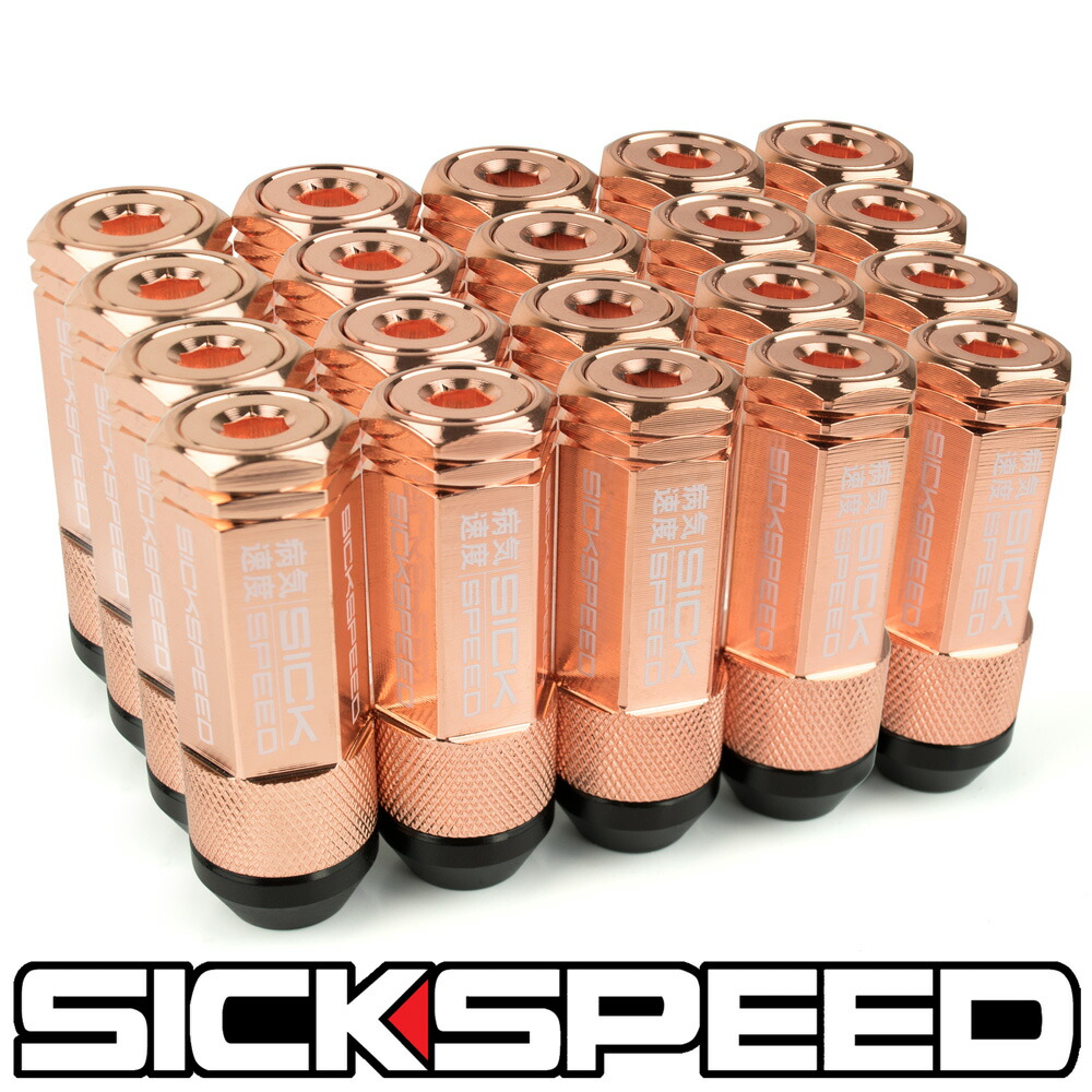 楽天市場】SICKSPEED 3Pハイブリッドナット ロングタイプ ローズ 楽天市場】SICKSPEED 3Pハイブリッドナット ロングタイプ ローズ