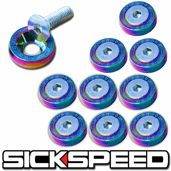 【楽天市場】SICKSPEED フェンダーワッシャー 10個 ネオクロームカラー ボルト ネジ ドレスアップシックスピード 病気速度 USDM
