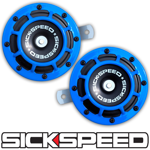 楽天市場】SICKSPEED ホーン イエロー 黄色 2個1セット 丸形 汎用 12V