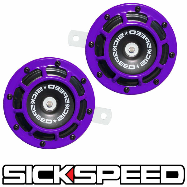 楽天市場】SICKSPEED ホーン TEAL ティール 2個1セット ブルー 丸形