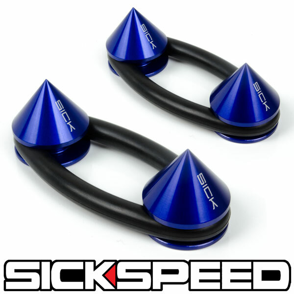 SICKSPEED　 スパイク バンパークイックリリース　 ブルー　左右1セット　 クイックファスナー　バンパー　脱着　 シックスピード　病気速度　USDM　JDM