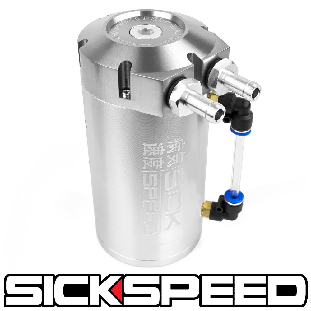 SICKSPEED　 オイルキャッチタンク　ポリッシュ　 エンジンルーム　ドレスアップ　ブローバイ　 シックスピード　病気速度　USDM　JDM　 シルバー