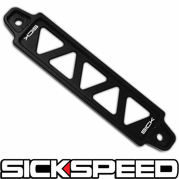 SICKSPEED　 バッテリータイダウン　ブラック　 Dサイズ用　Lサイズ　汎用 バッテリーステー　ドレスアップ　 シックスピード　病気速度　USDM　JDM
