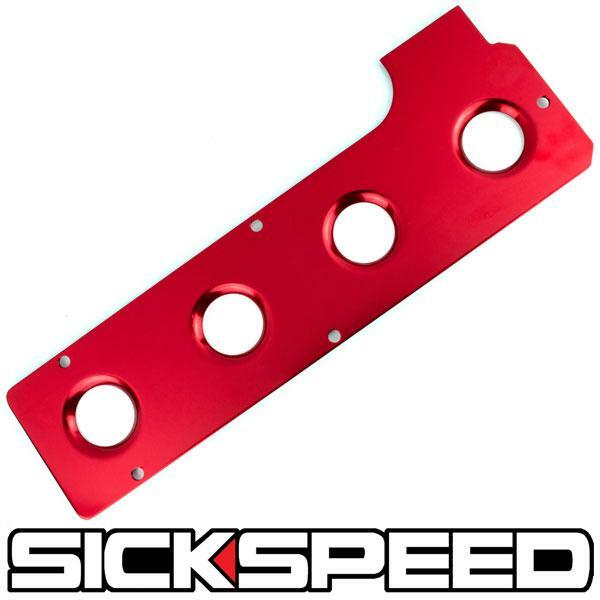 SICKSPEED　 プラグカバー　レッド　 ミツビシ　4G63　ランサーエボリューション　 ランエボ　ギャラン　エクリプス　 ヘッドカバー エンジンカバー エンジンルーム　 シックスピード　病気速度　USDM　JDM
