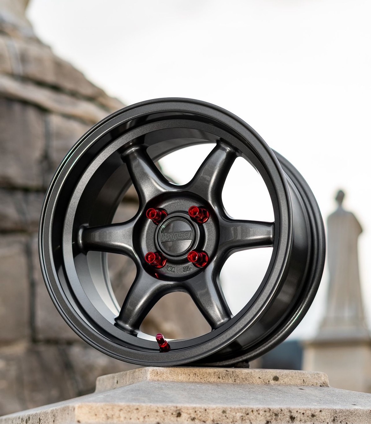 kosei racing k1 15インチ 7j オフセット47 100 4h KOSEI K-1 Racing.REV 15インチ 7.0J +48 4-100 マットブラック