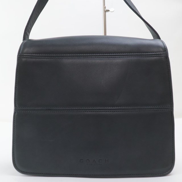 【中古】2409-25 コーチ職 9092 ショルダーバッグ 年寄りの COACH なめし革製 米国海軍系 下げ翼